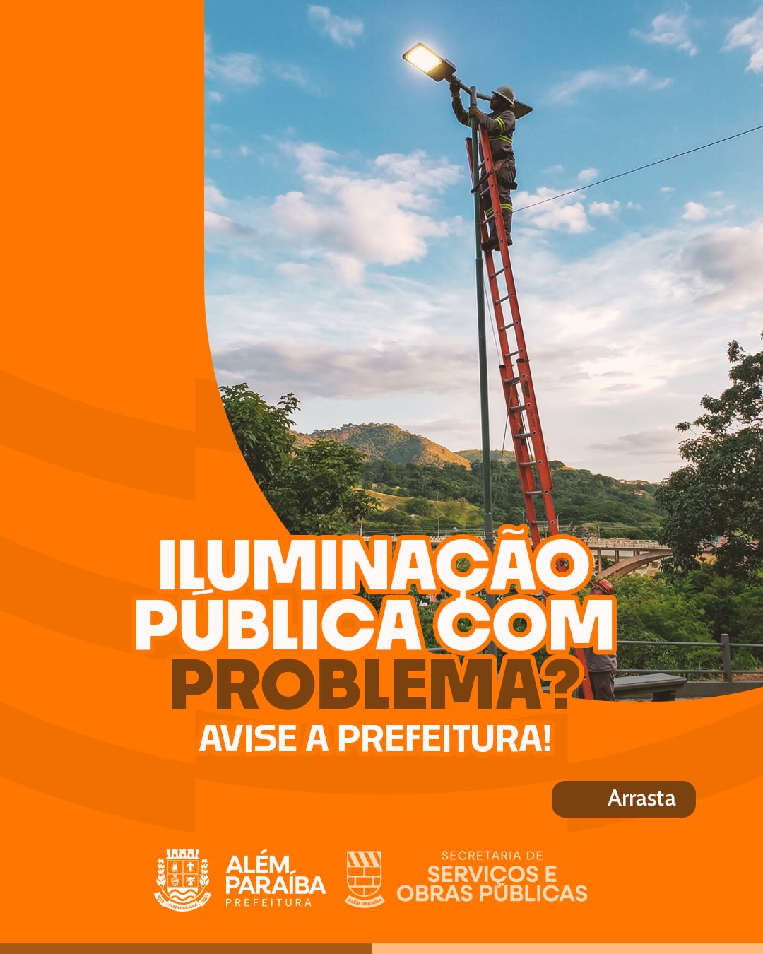 A manutenção adequada das luminárias é essencial para garantir mais segurança, mobilidade e bem-estar à população.

Caso seja identificada alguma lâmpada apagada ou falha na iluminação, é fundamental que a situação seja comunicada à equipe responsável. O registro dessas ocorrências permite uma atuação mais ágil e eficiente, contribuindo para a conservação dos espaços públicos e a melhoria contínua dos serviços prestados.

A participação da população é indispensável nesse processo. Ao informar irregularidades, cada cidadão colabora diretamente para uma cidade mais segura, organizada e bem iluminada.