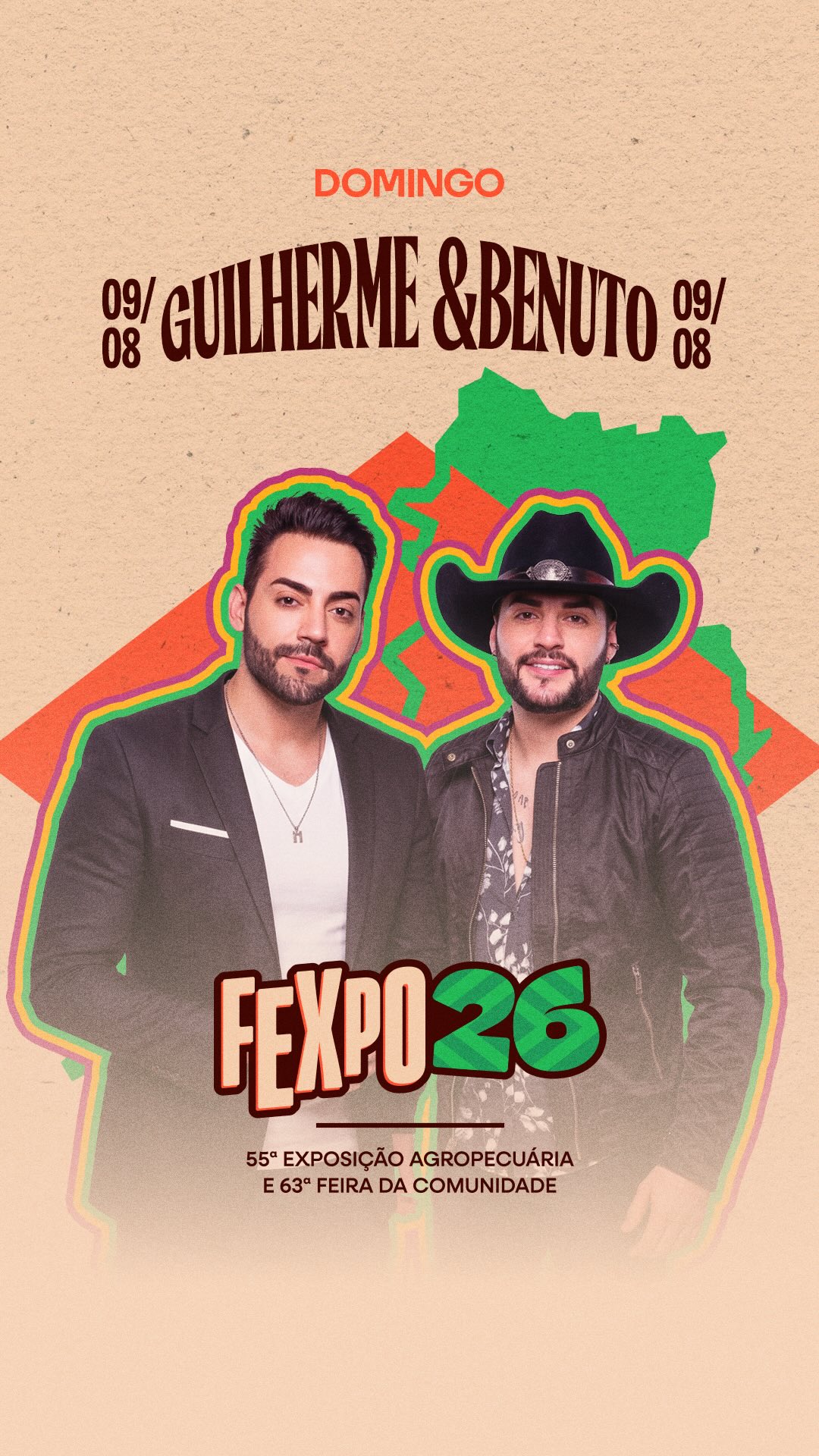 🎉 Vem aí a segunda atração confirmada da FEXPO 26! 🎉

📅 Dia 09 promete ser inesquecível, com um show que vai colocar Além Paraíba inteira pra cantar! 🔥

A FEXPO 26 segue ganhando forma… e agora com mais um grande nome confirmado.

🎤 No dia 09, quem sobe ao palco é a dupla @guilhermeebenuto, trazendo o melhor do sertanejo em uma noite que promete marcar a cidade.

Prepare-se para cantar junto, viver esse momento e fazer parte de mais uma grande edição.