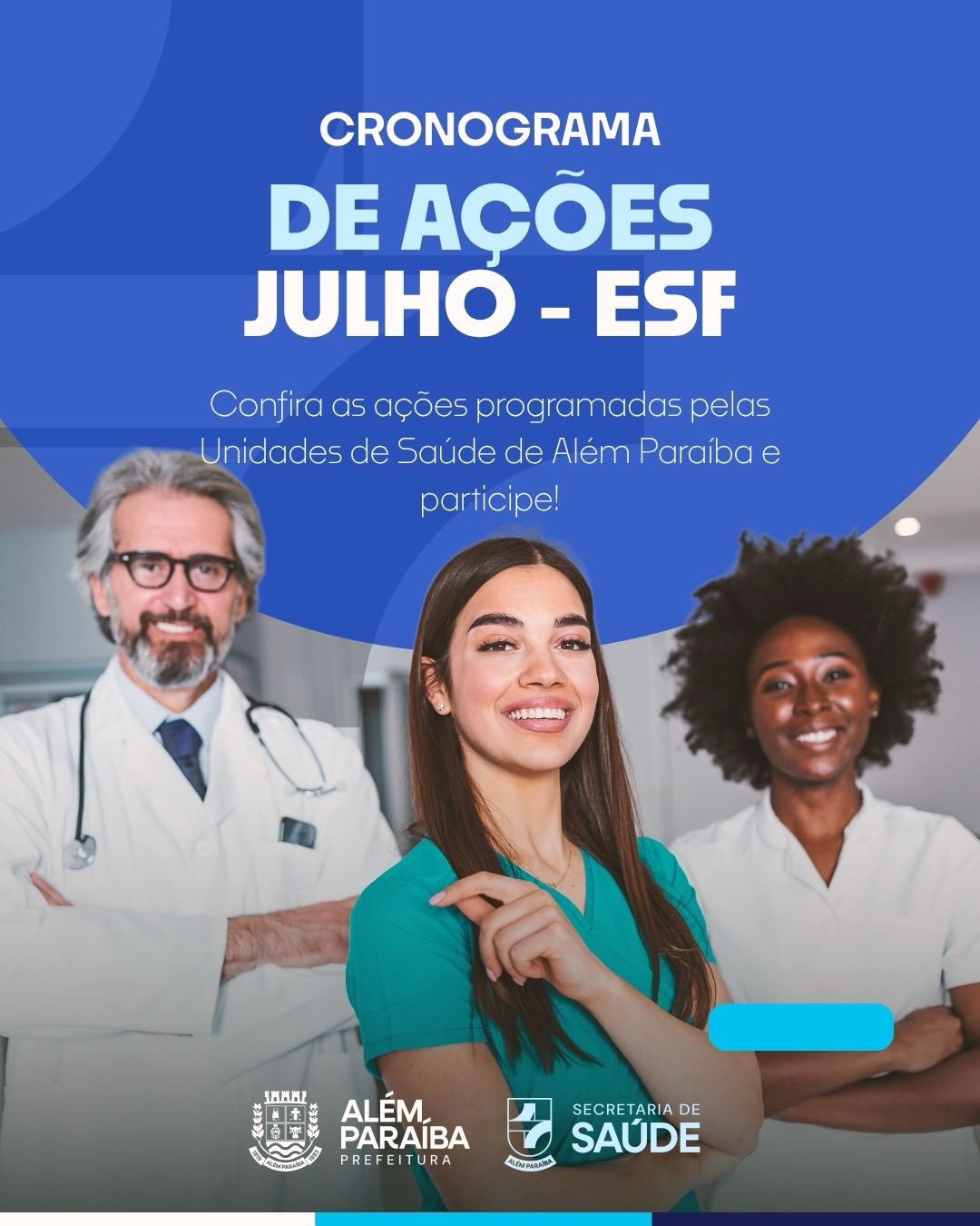 💙 Cuidar da saúde é cuidar do bem-estar e da qualidade de vida.

➡️ Arraste para o lado e confira a programação completa!

#AlémParaíba #AtividadesFísicas #SaúdeParaTodos