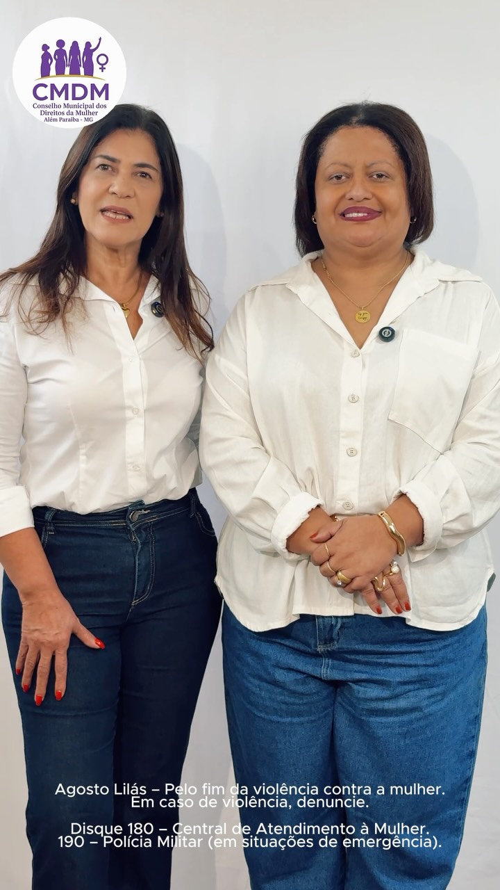 Agosto Lilás reforça uma mensagem que precisa permanecer viva o ano inteiro: o combate à violência contra a mulher é responsabilidade de todos.

A violência nem sempre deixa marcas visíveis. Ela pode ser física, psicológica, moral, patrimonial, sexual ou emocional. Reconhecer os sinais, acolher e orientar também são formas de romper esse ciclo.

O Conselho Municipal dos Direitos da Mulher de Além Paraíba atua no fortalecimento das políticas públicas, na defesa dos direitos das mulheres e na construção de uma sociedade mais segura, justa e consciente.

Nenhuma mulher precisa enfrentar a violência sozinha. Buscar ajuda é um ato de coragem. Acolher é um compromisso coletivo.

Neste Agosto Lilás, unimos nossas vozes pelo respeito, pela proteção e pelo direito de todas as mulheres viverem sem violência. 💜

#agostolilas #alemparaiba #direitosdasmulheres #combateàviolênciacontraamulher